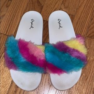 Fluffy slippers